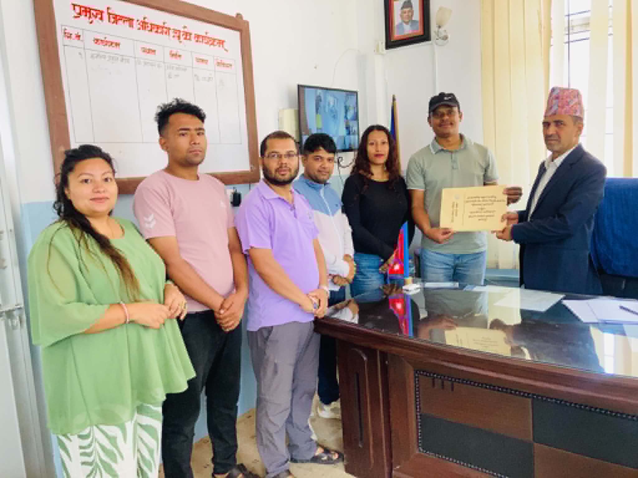 पत्रकार महासंघ बागलुङले सरकारलाई बुझायो हस्ताक्षर