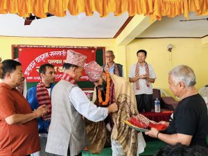 बागलुङमा गायक तथा संगीतकार श्रीकृष्णबम मल्ल सम्मानित